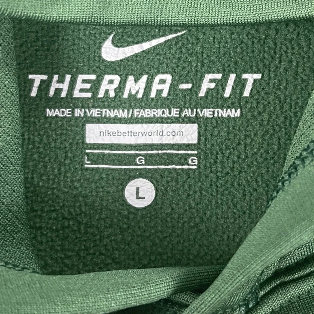 Baylor Bears Nike Youth Large Green Athletics Therma-FIT Hoodie